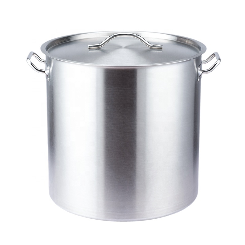 Induction Pot Commercial Factory Directly Sales Cooking Pot Boil Pot Metal Stainless Steel Cookware Set American Style 03 Style