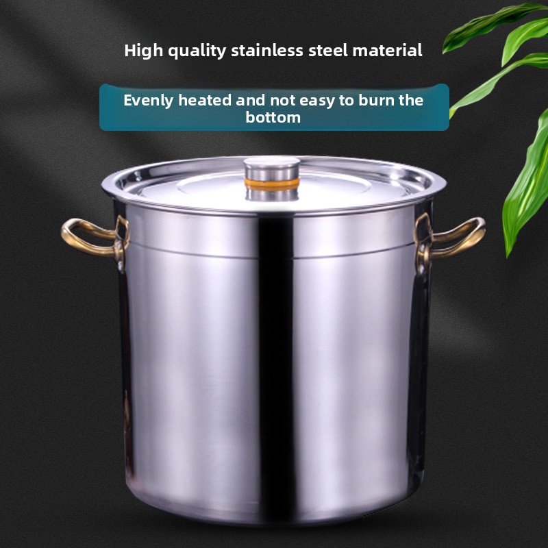 Commercial Restaurant Induction Cooker Modern Compatible Stainless Steel Soup Stock Pots Multi-Purpose Bucket Wholesale