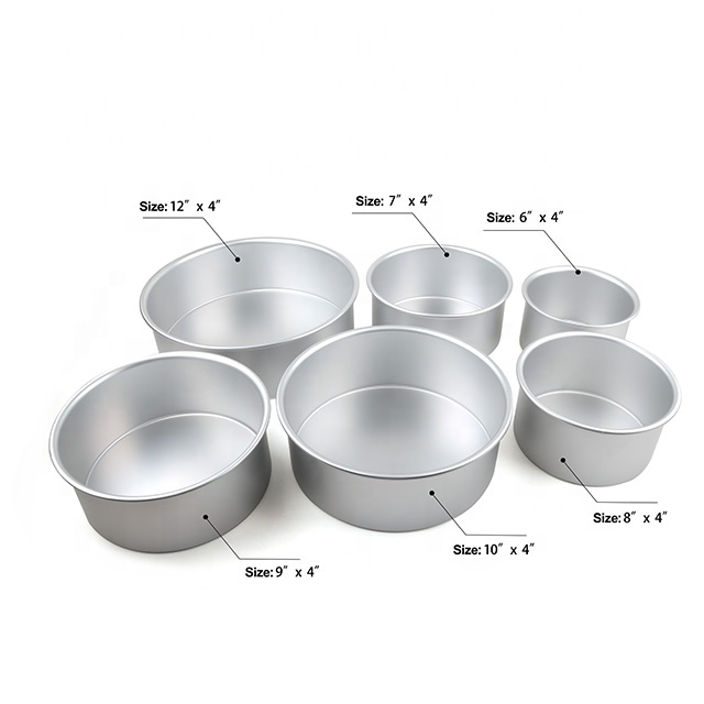 Hot Sales Professional Round Cake Pan Bakeware Baking Tray Set Baking Tool,cake Tools Moulds Stainless Steel Kitchen All-season