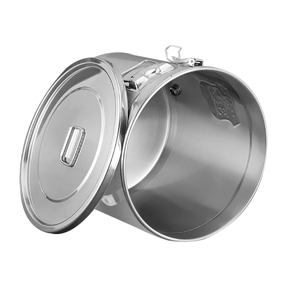 Kitchen 21L Stock Pot Grain Food Storage Container Sealed Bucket Stainless Steel Airtight Canister Container with Carry Handle