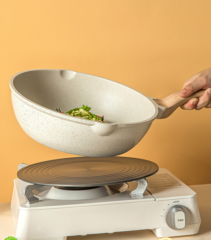 Modern Simple Steak Frying Pan Aluminum Cookware Non-Stick Wok Multi-Functional Household Skillet Pan
