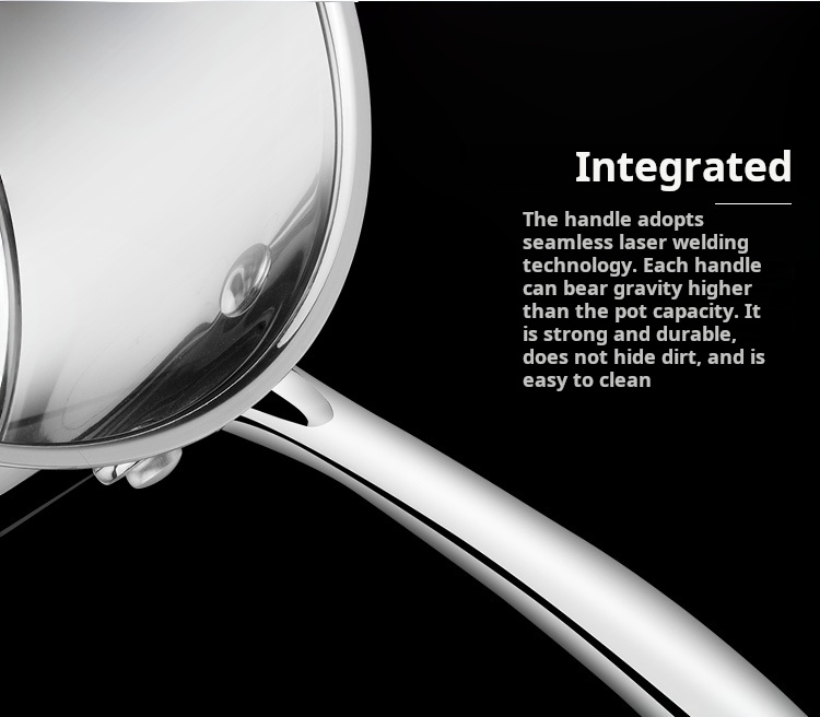 18cm Stainless Steel Modern Saucepan Induction Compatible Milk Pot with Non-stick Composite Bottom Eco-Friendly Durable Cookware