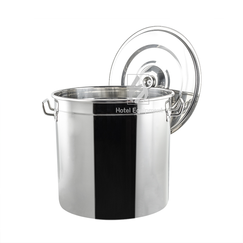 21L-170L Heavy Duty Stainless Steel Stock Pot Cooking Pot Single Wall Soup Pot