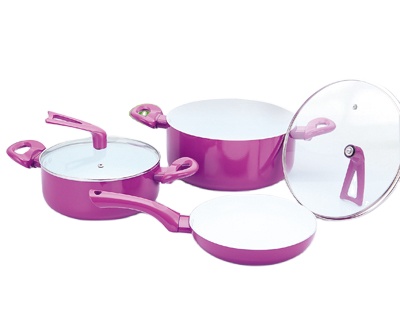 Cheap 12Pcs Kitchen Use Alu Fry Pan and Pot Sets Cookware Set
