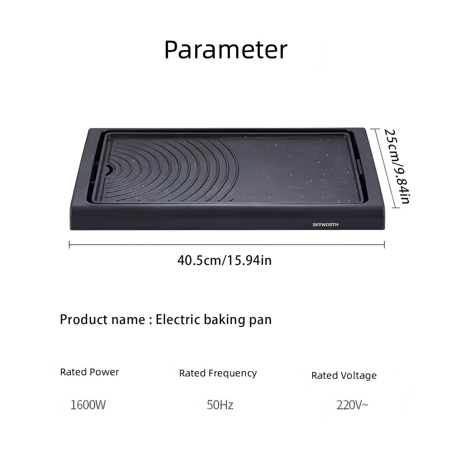 2026 Trending Product Electric Grill Pan Household Aluminum Non-Stick Detachable Skillets For Household Parties Cars Hotels