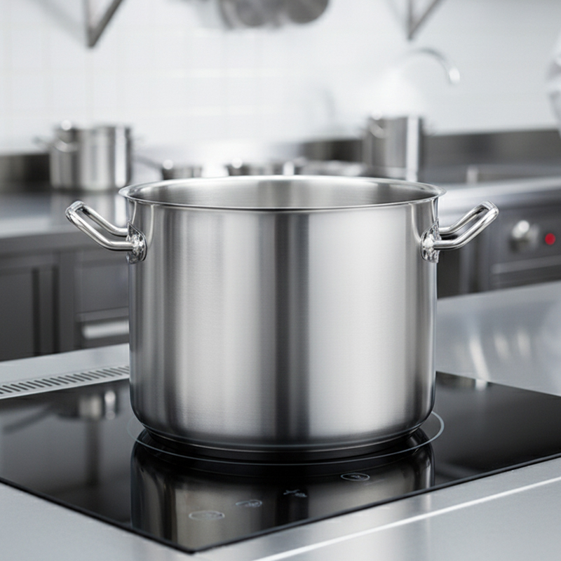 Factory Direct Stainless Steel Stock Pot Soup Stock Pot With Double Ears With Lid for Hotel Kitchen Use