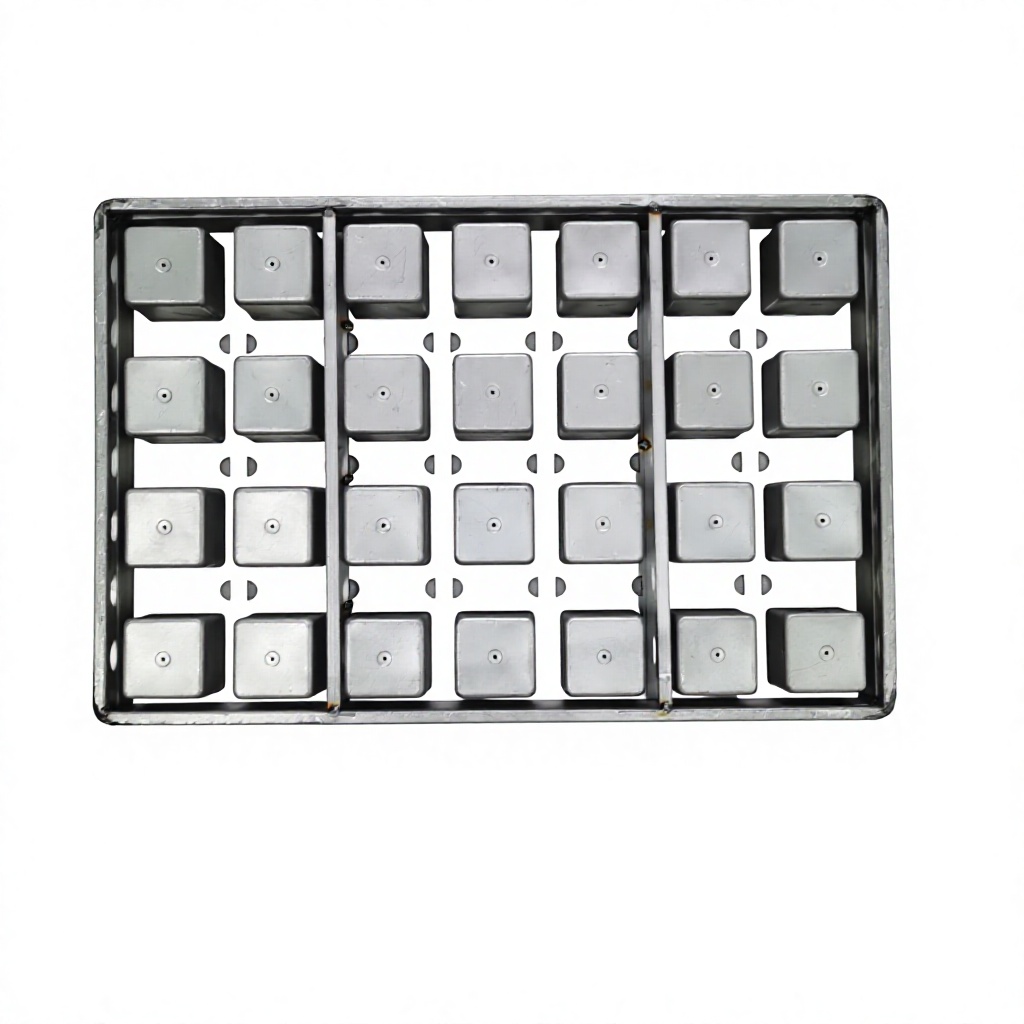 Customized 28 One-Piece Forming Mold Loaf Tray Square Bread Baking Pan Aluminized Steel Non-stick Eco-Friendly BAKEWARE