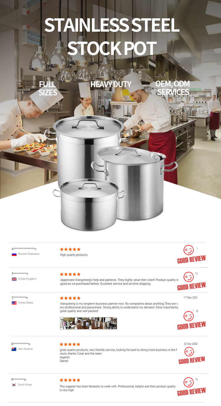 30L 304 Stainless Steel Stock Pot With Lid and Compound Bottom Cooking Pot
