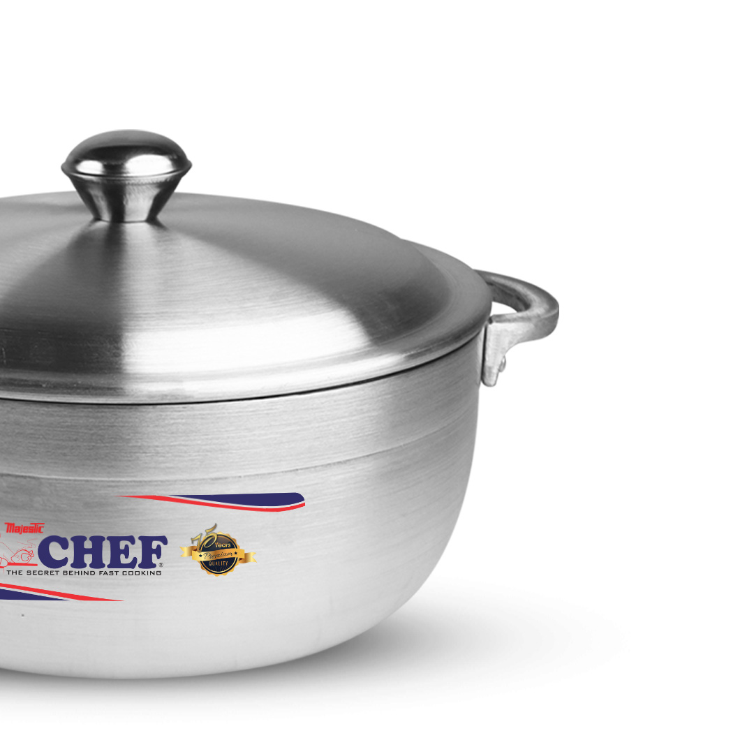Best Quality 30 cm Aluminum Cooking Pot with 7.7L 8.2QT H11cm Lid Chef's Premium Metal Dutch Oven Classic Design Soup Stock Pots