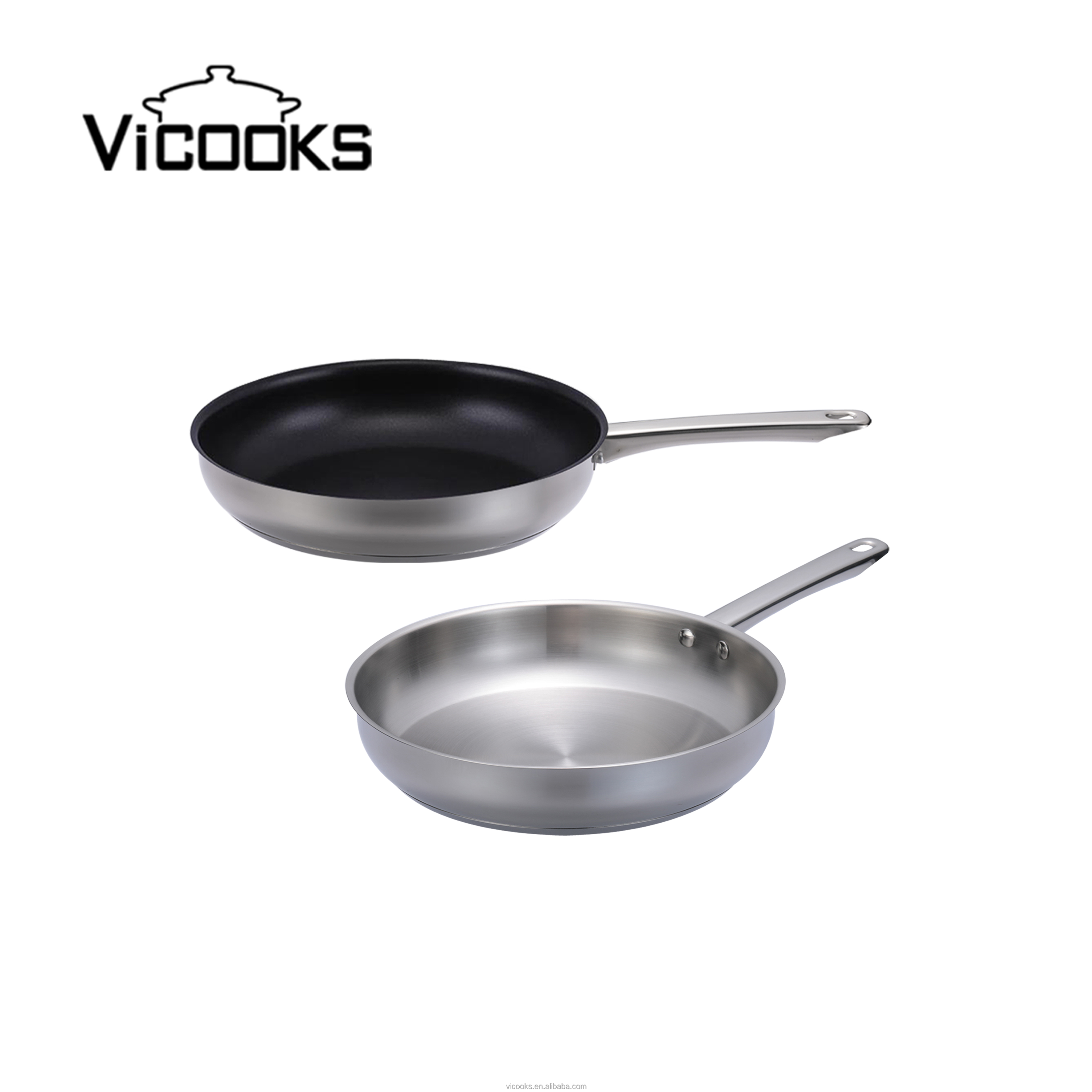 Stainless Steel Nonstick Cookware Set | Induction Compatible | Even Heat for Perfect Cooking