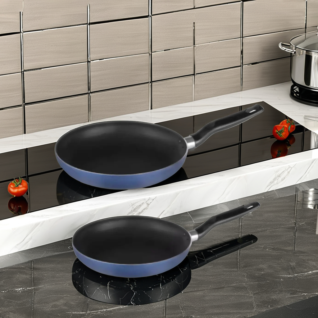 2-pc Customized Aluminum Non Stick Frying Pan Set Kitchen Cookware Set with Bakelite Handle
