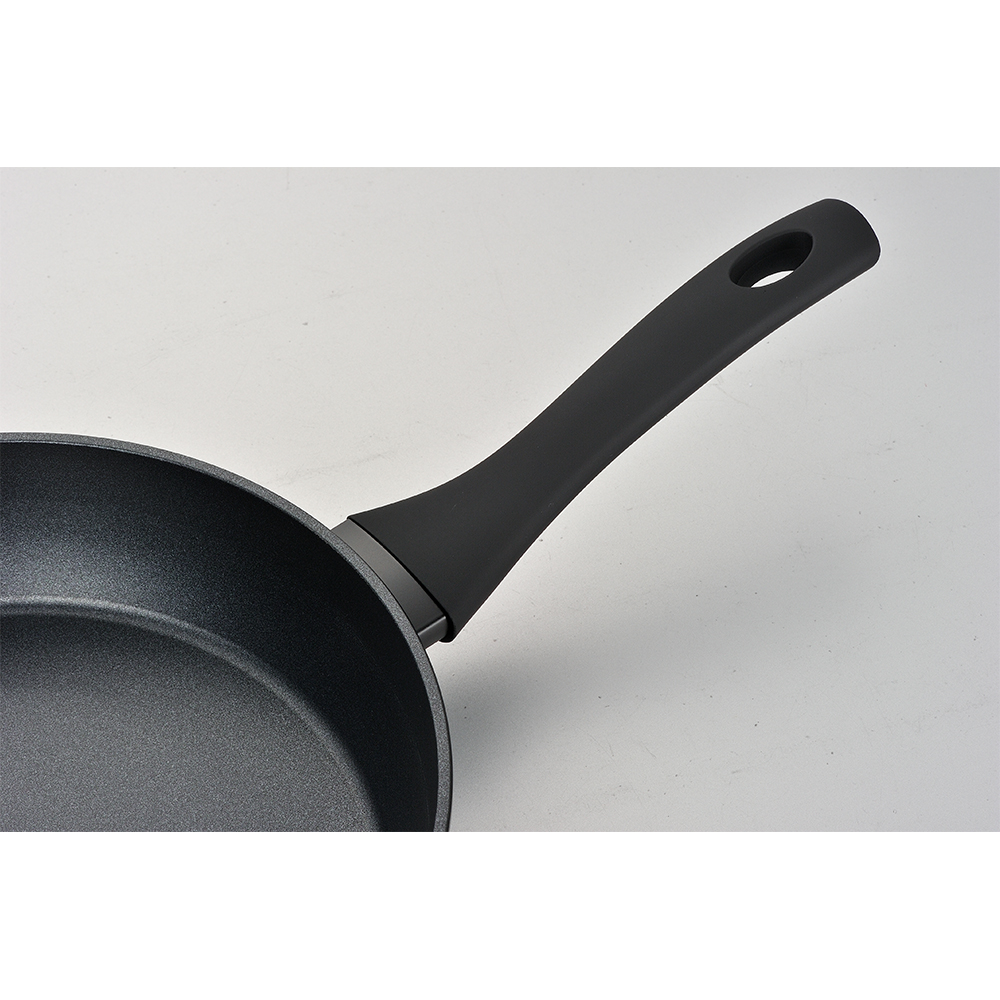 Classic Black Nonstick Frying Pan Stay-Cool Handle Eco-Friendly Flat Skillet Pancake Griddle-Perfect for Home &amp; Professional Use