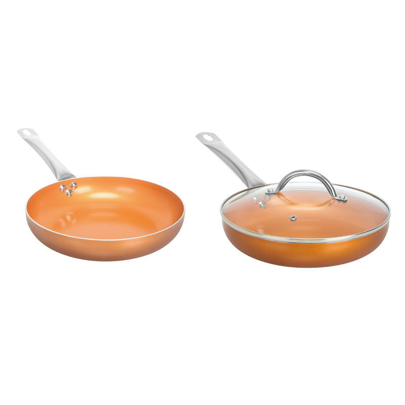 Stylish New Design Aluminum Cooking Pots and Copper Kitchen Cookware