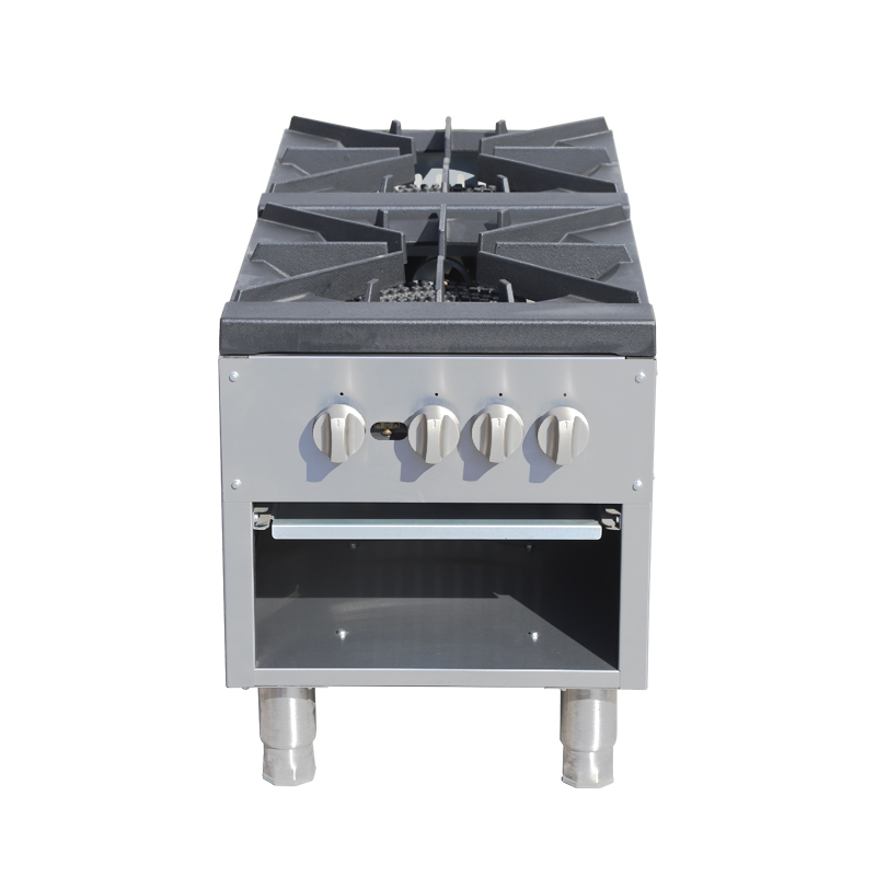 Commercial Kitchen Equipment 1 Burner Stainless Steel Gas Stove Stock Pot Range with Wok Burner