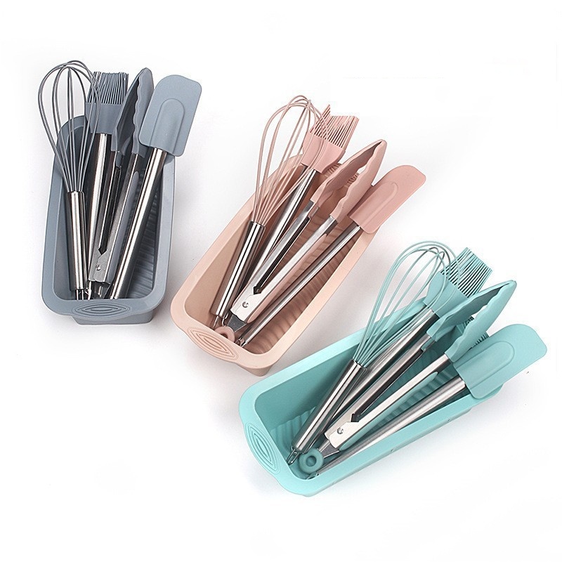 5-Piece Silicone Cake Mold Set High-Temperature Resistant Oven-Safe Baking Tools Easy Clean Includes Cake Baking Home Kitchen