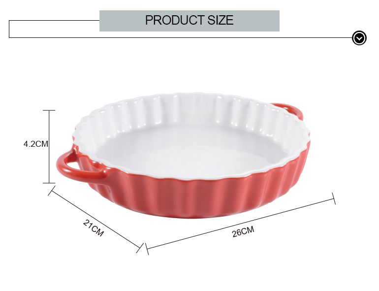 Wholesale Bake Ware Home Kitchen Use Oven Safe Ceramics Bakeware Set Ceramic Baking Dish Pan Sets 6/8/9 Inch Cake Pans