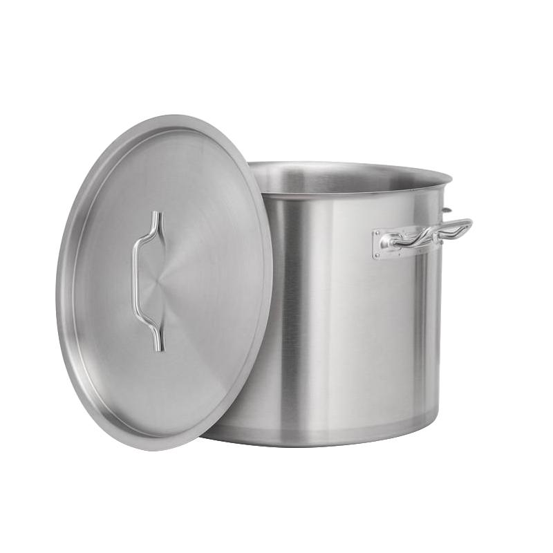 Factory Direct Stainless Steel Stock Pot Soup Stock Pot With Double Ears With Lid for Hotel Kitchen Use