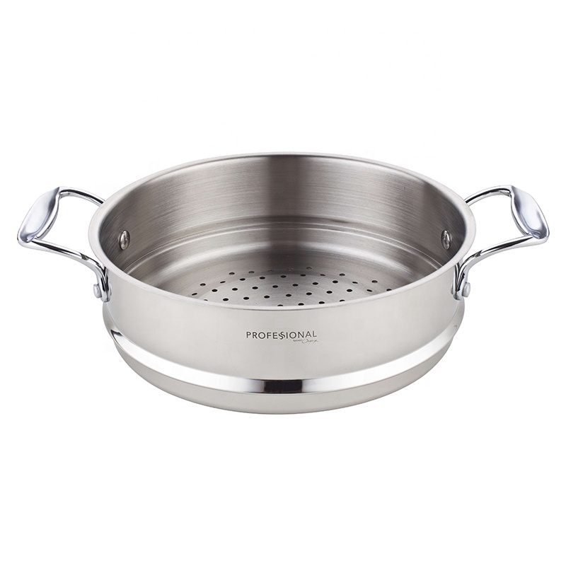 Premium 3pieces Stainless Steel Steamer Cooking Pot Set