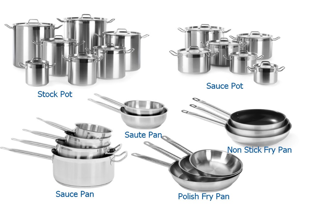 NSF Listed Big Masterclass Premium Cookware Casserole Sets for Restaurant