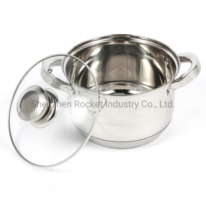 Non-Stick Fry Pan Stainless Steel Cookware Set Cooking Pot for Home
