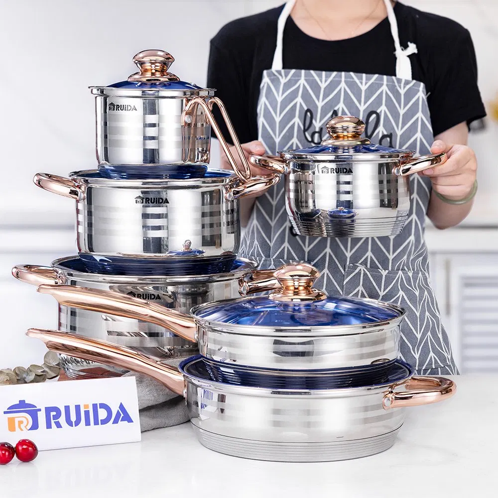Factory Direct Supplier Kitchen 9PCS Stainless Steel Cookware Kitchen Ware with Restaurant