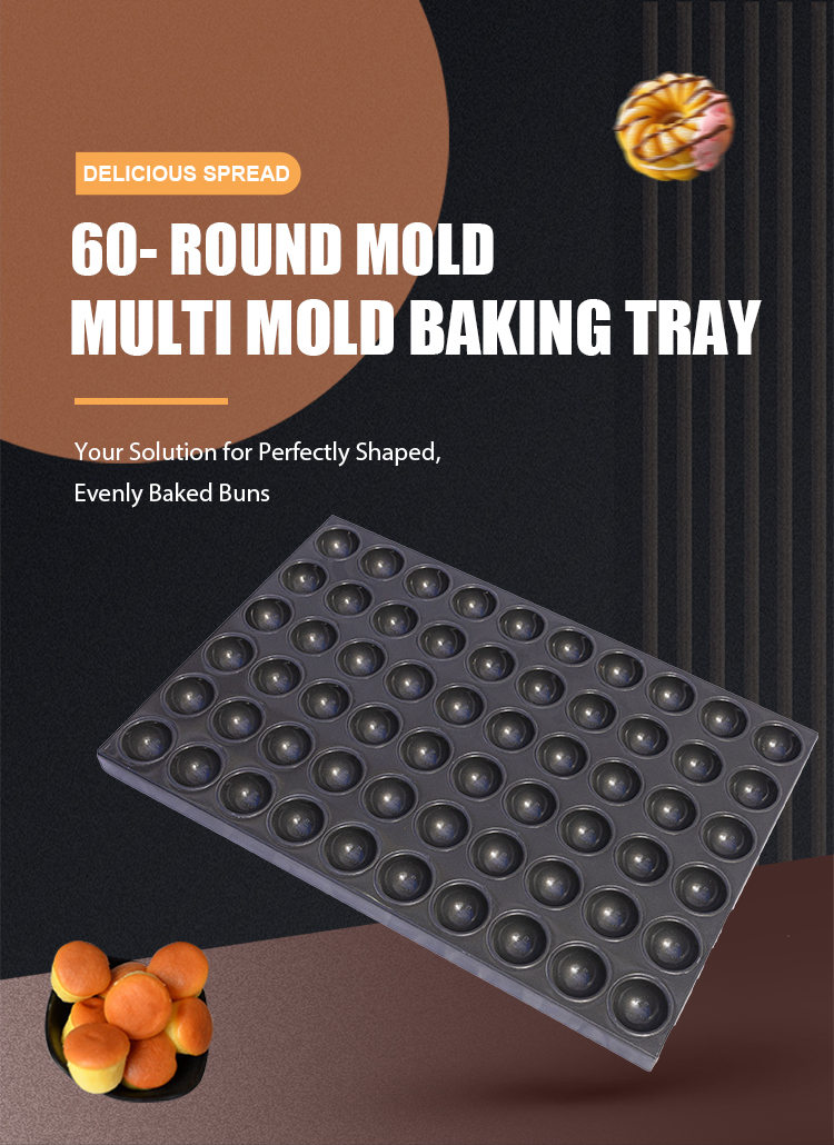 60 Cavity Cupcake Baking Pan Detail 1