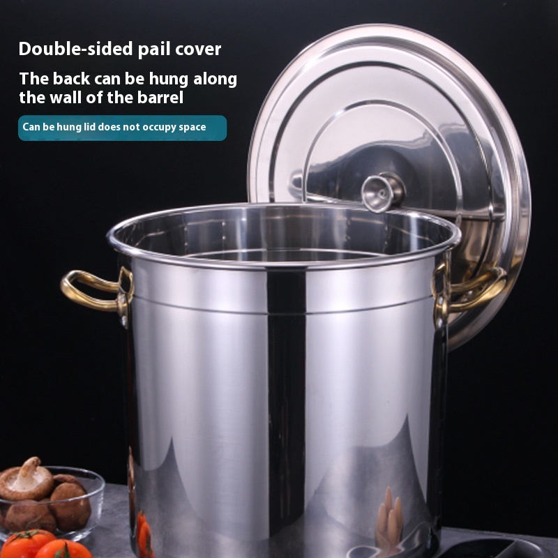 Commercial Restaurant Induction Cooker Modern Compatible Stainless Steel Soup Stock Pots Multi-Purpose Bucket Wholesale