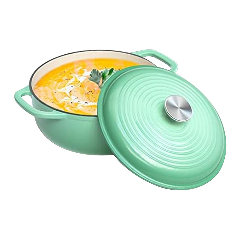 Multifunction Enameled Non Stick Stew Pot Dutch Oven Casserole Cast Iron Cookware