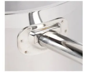Low Body Hard Cast Sanded Heat Conduction Sandwich Combine Bottom Induction Sauce Pan - Stay-cool handle