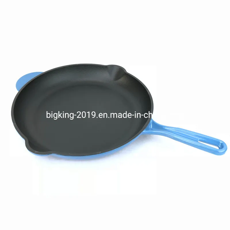 Enamel Cast Iron Round Skillet View 3