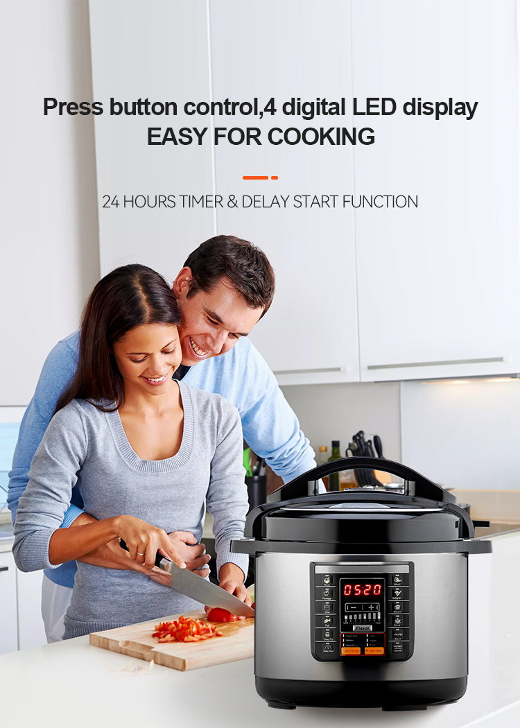 New Design Stainless Steel Non-stick Coating Inner Pot Commercial Multi Function Cookware Professional Pressure Cooker