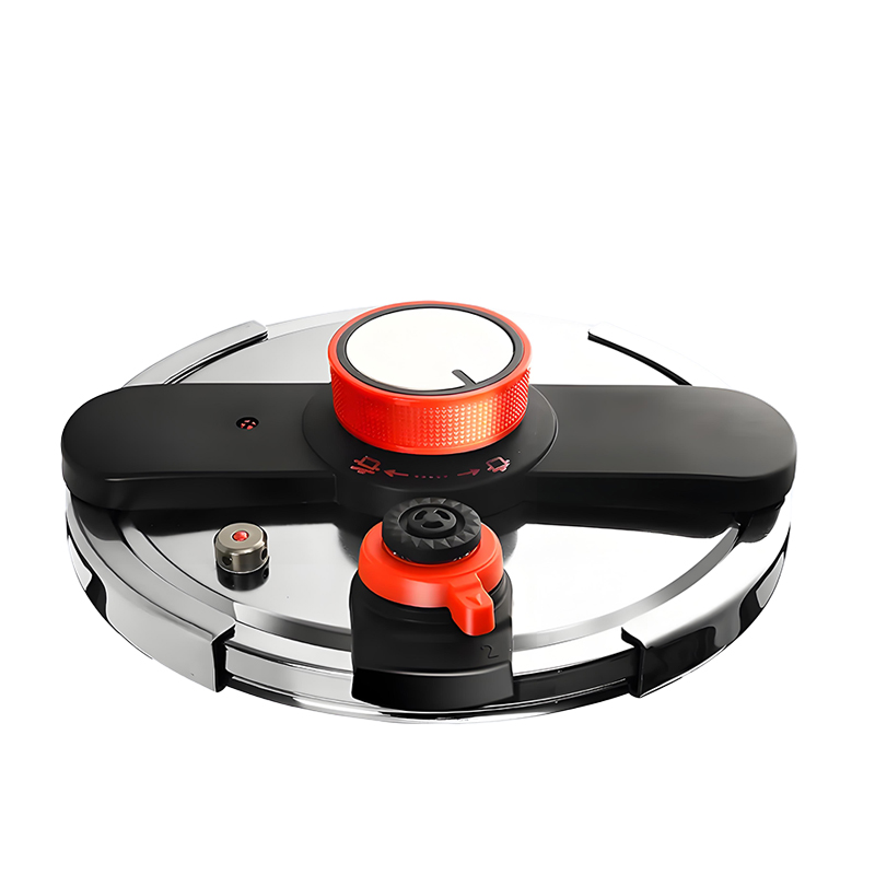 German 6L Eco-Friendly Stainless Steel Pressure Cooker Silicone Handle Thickened Explosion-Proof Gas/Induction Compatible