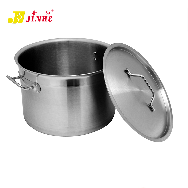 JINHE Commercial Steel Soup &amp; Stock Quality Pots Non Stick Cookware Set Big Cooking Pot
