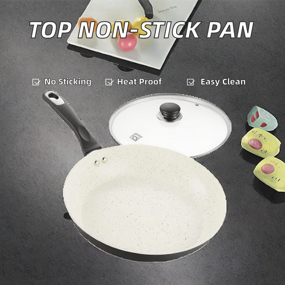 Eco-Friendly Durable Metal Non-Stick Cookware Set Dishwasher Safe with Glass Cover Wholesale Options As Great Gift Idea