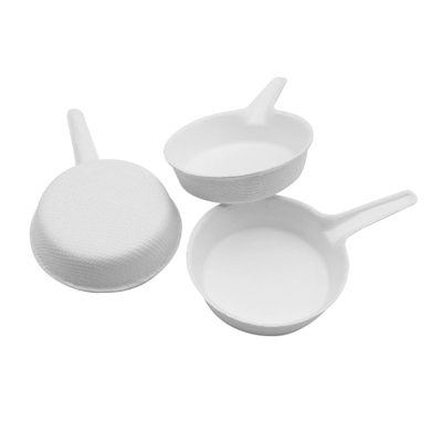Biodegradable Disposable Fingerfood Sugarcane Padella Sottilissima Mini Shallow PanTasting Dish Talerzyk Z Trzciny Cukrowej