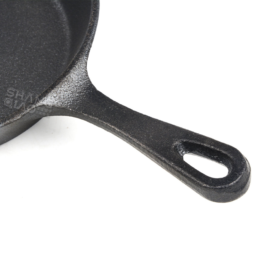 Customized 3 Pcs Cast Iron Frying Pan Set With Long Handles Skillet for Indoor and Outdoor