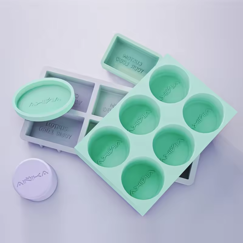 Silicone Cake Mold Custom Hot Selling Handmade DIY Soap Mold Factory Custom Round Rectangular Silicone Custom Logo Bakeware Tool
