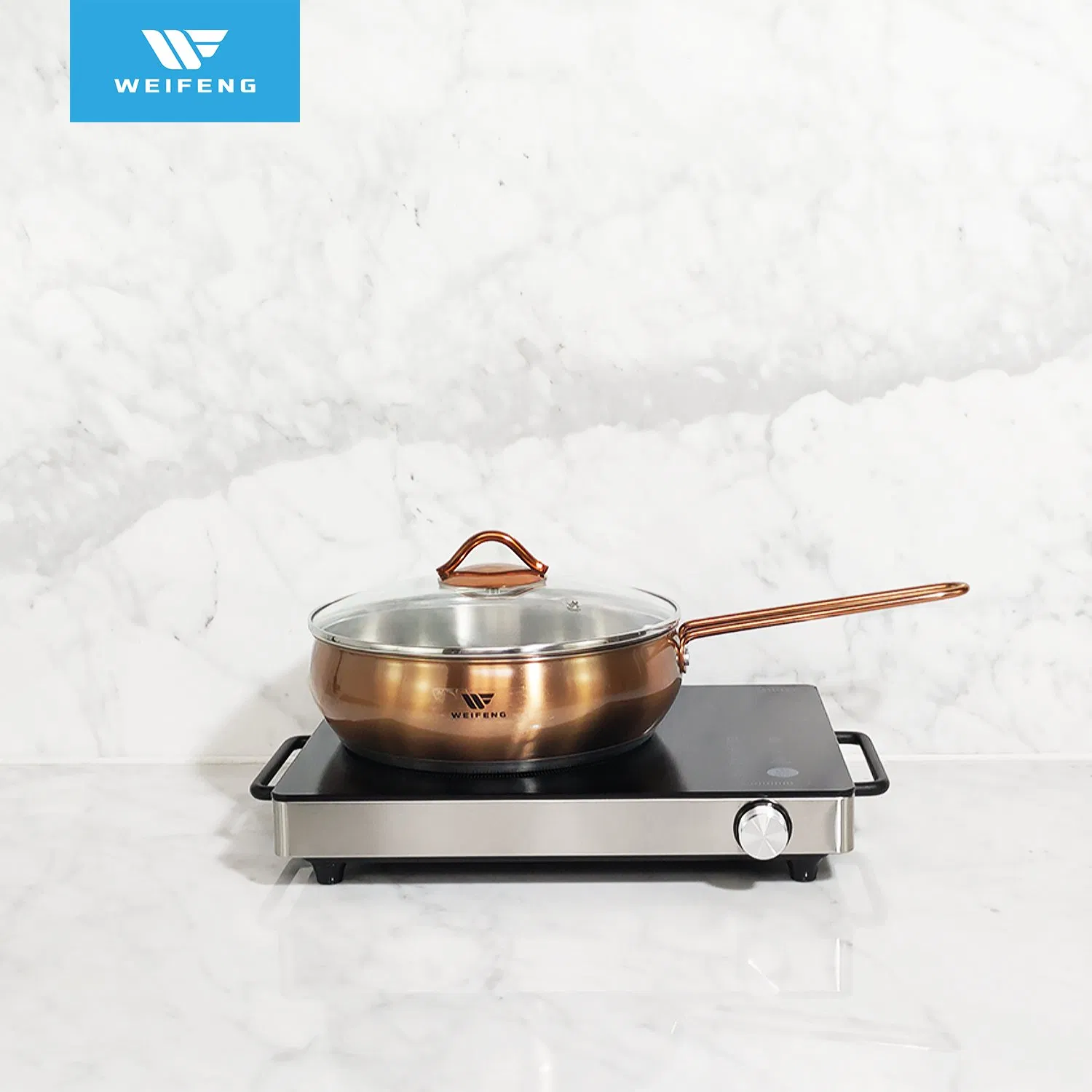 Kitchenware Copper Color Plated Apple Shape Stainless Steel Cookware