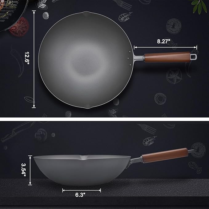Pure Titanium Wok Detail 5