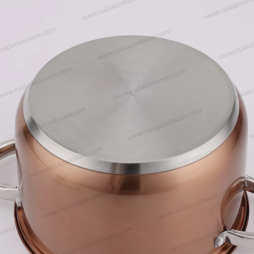 Induction Cooking Pot Dishwasher 10PCS Stainless Steel Cookware