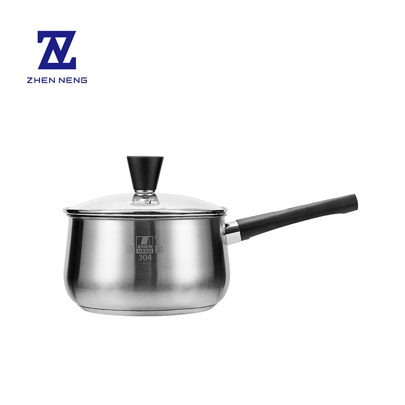 Heavy Duty 5-Ply Bottom Saucepan 18cm Sample Available Food Grade 304 Stainless Steel Milk Pot LFGB Tested Induction Pot