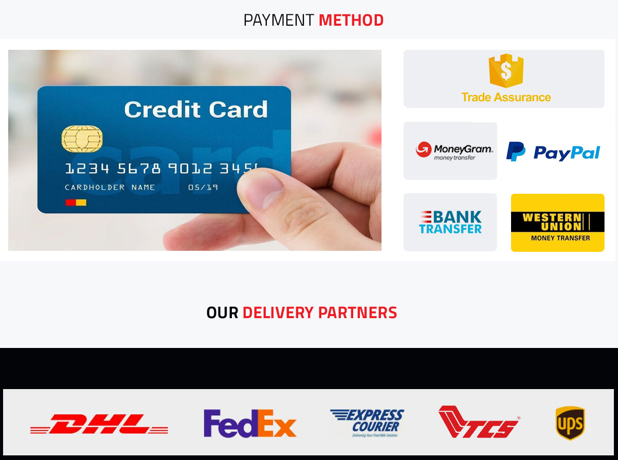 Payment and Shipping