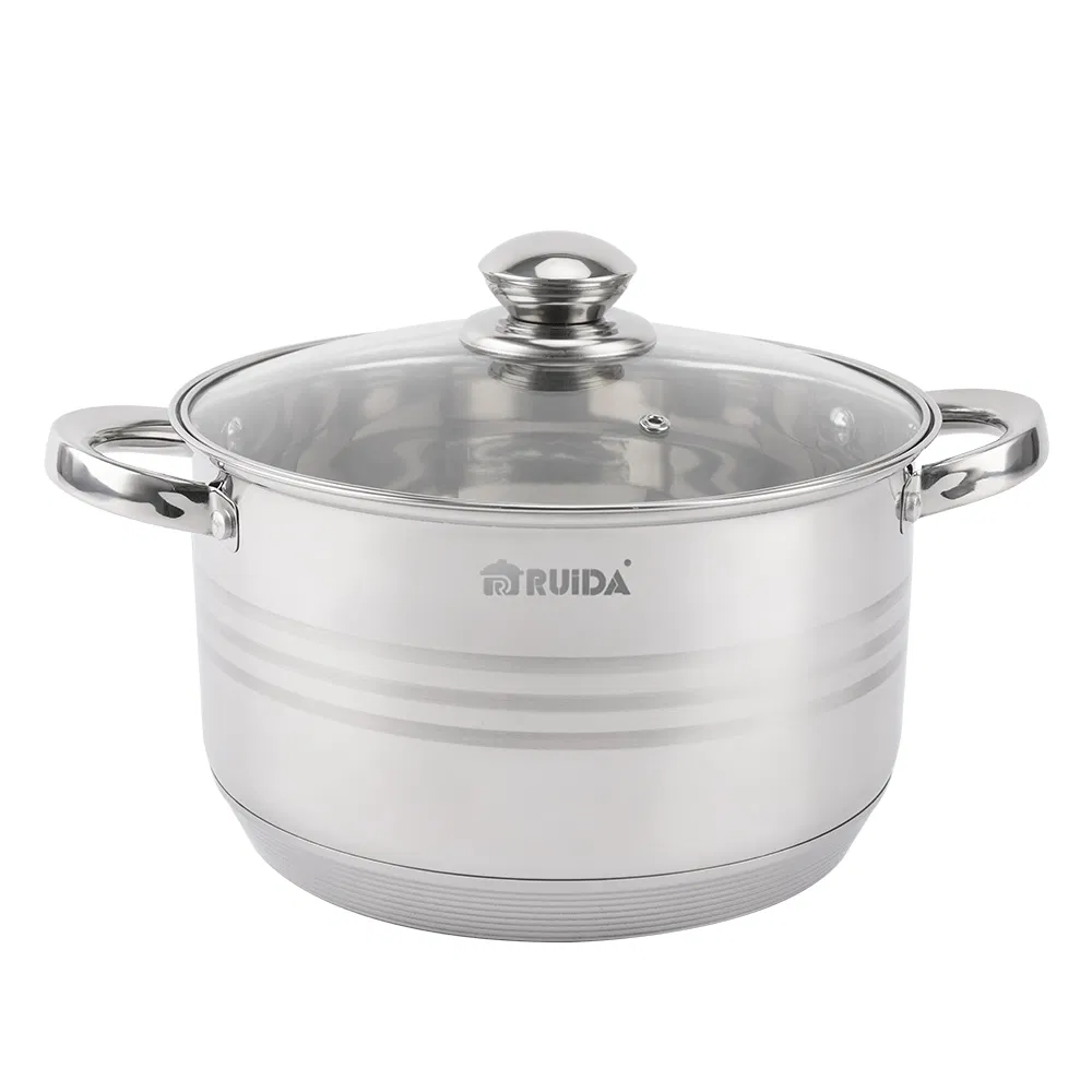 Customized Kitchen Appliance 6/8/10/12PCS Stainless Steel Kitchenware Set Cookware