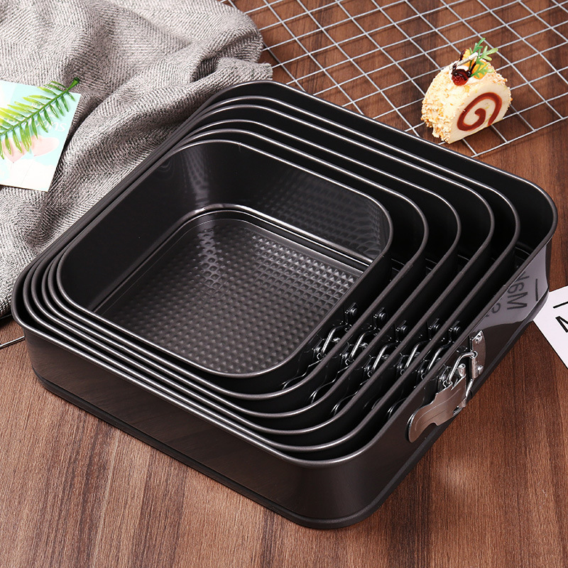 Wholesale 6 Pcs Cake Pan Set Round Square Heart Non Stick Removable Bottom Bakeware for Baking Bakery Supplies