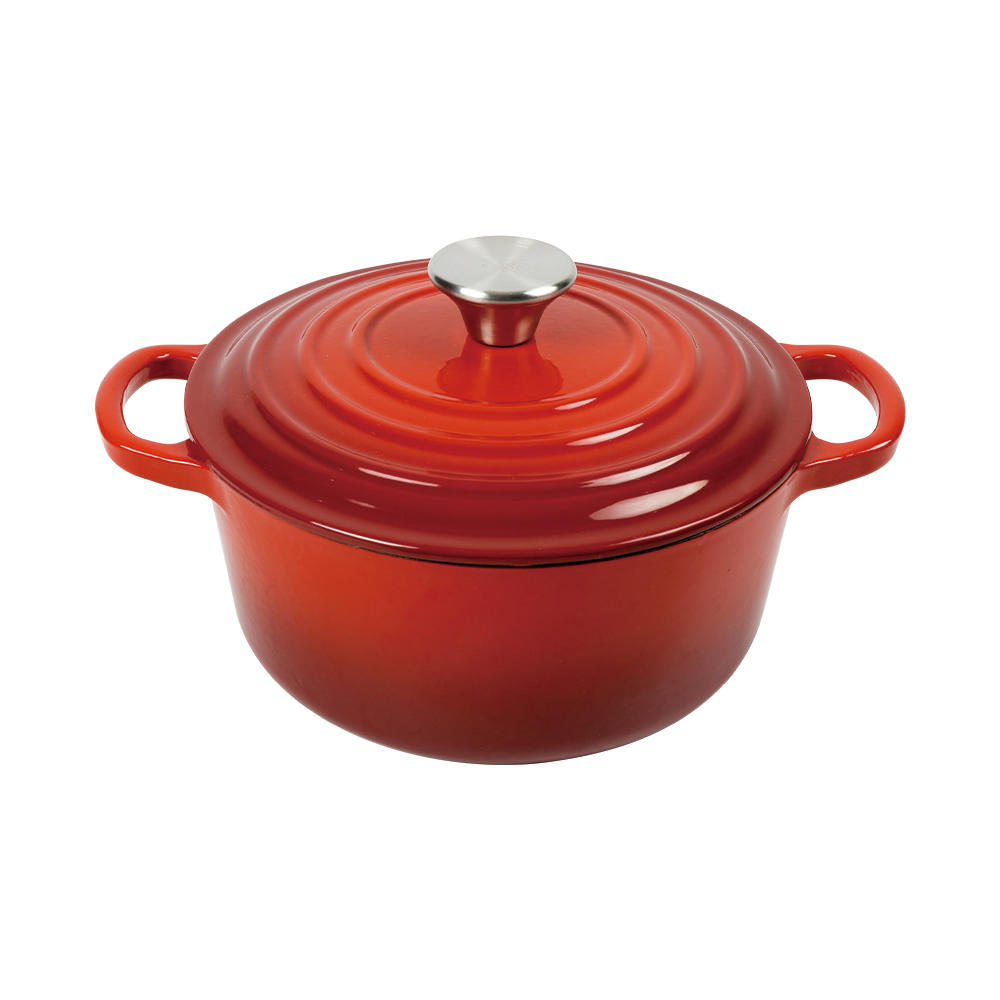 Kitchen Customizable Enameled Dutch Oven Cast Iron Cookware Casserole Cooking Soup &amp; Stock Pots and Pans Set