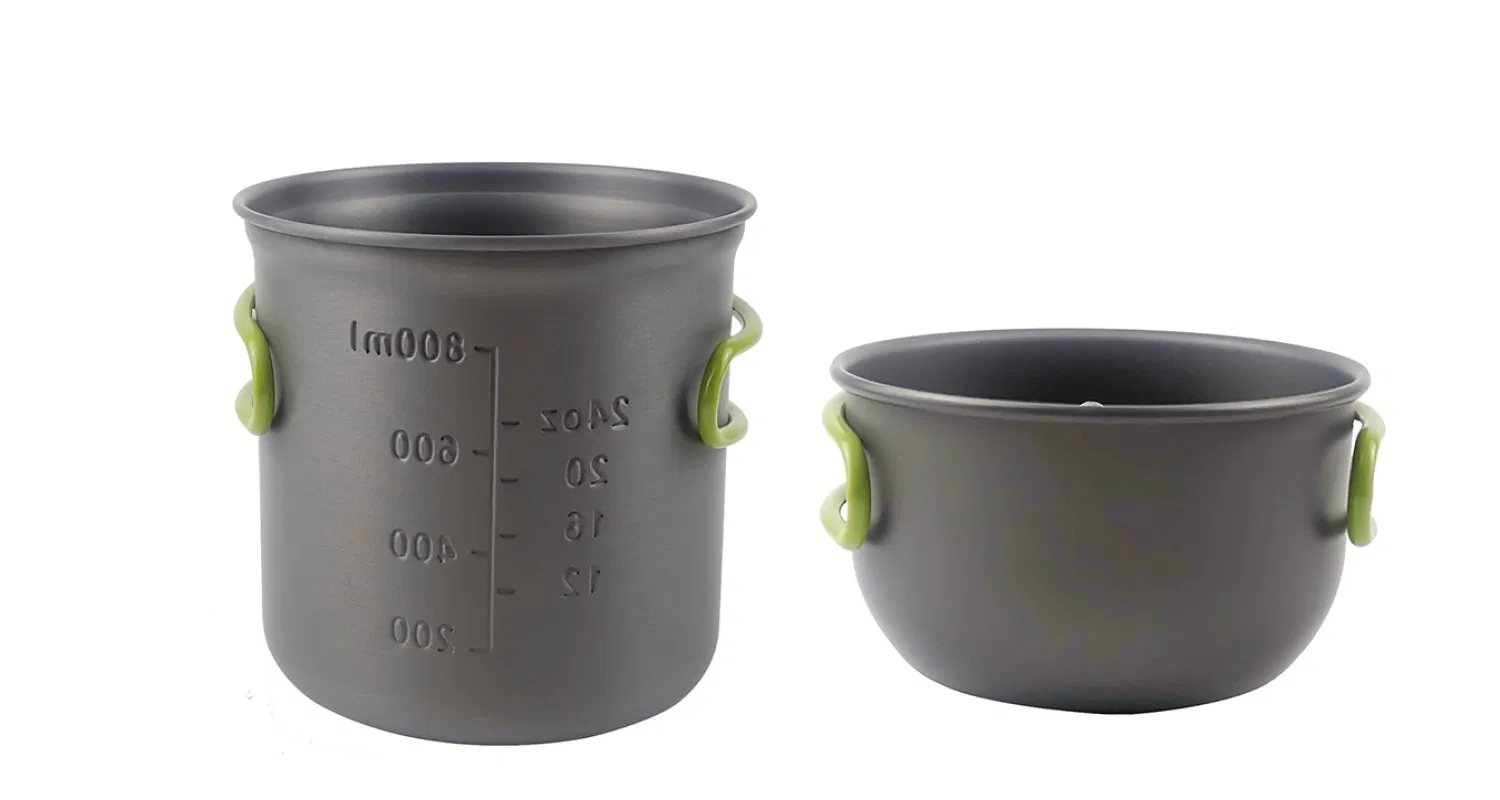 Wholesale Lightweight Portable Hiking Backpacking Nonstick Camping Cookware for Outdoor Cooking Picnic