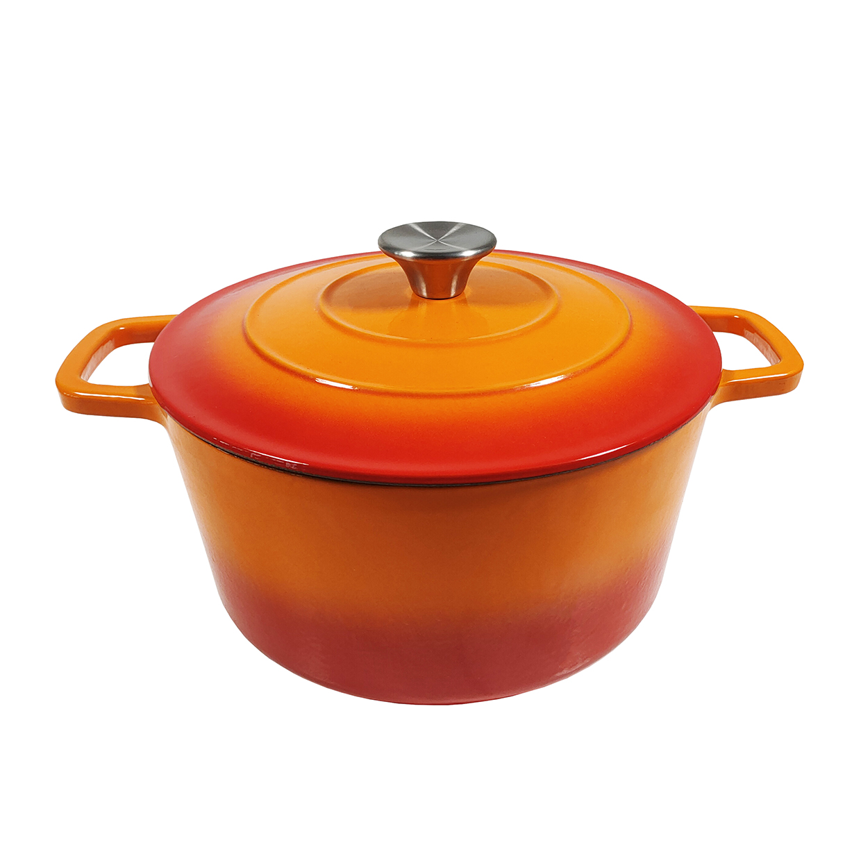 Wholesale Custom Non-Stick Enamel Cast Iron Cookware Set Enamel Cast Iron Dutch Oven Big White Cast Iron Pots Cookware Set
