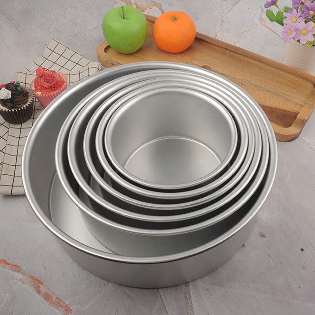 Hot Sales Professional Round Cake Pan Bakeware Baking Tray Set Baking Tool,cake Tools Moulds Stainless Steel Kitchen All-season