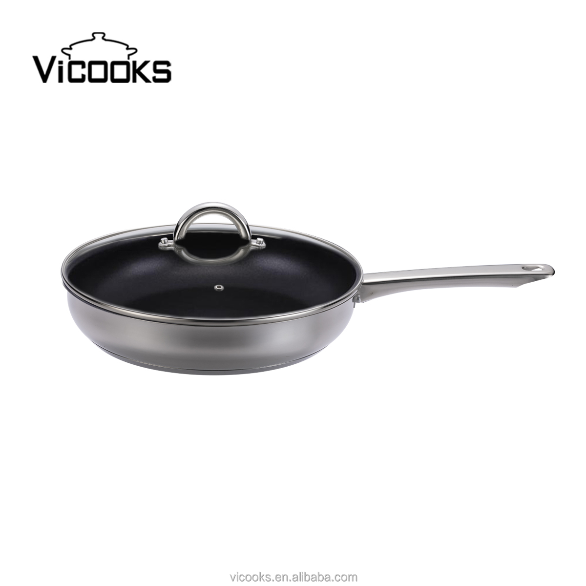 2025 Premium Stainless Steel Cookware Set - 4-Ply Tri-Clad Induction Base &amp; PFOA-Free Non-Stick for Even Heat