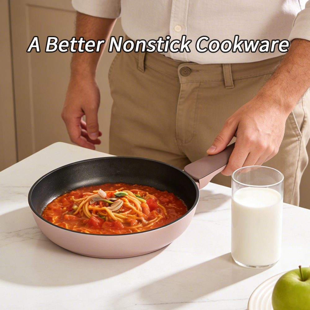 Heavy-Gauge Forged Aluminum Non-Stick Fry Pan,Non-Toxic Skillet,Inductive Cookware,Easy Cleaning,PFOA FREE